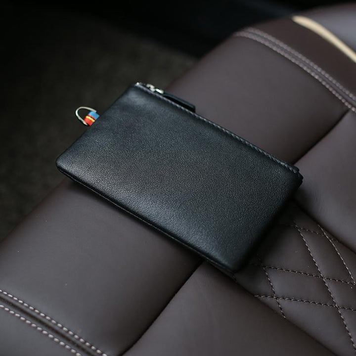 Reißverschluss Leder Kartenhalter Karnz