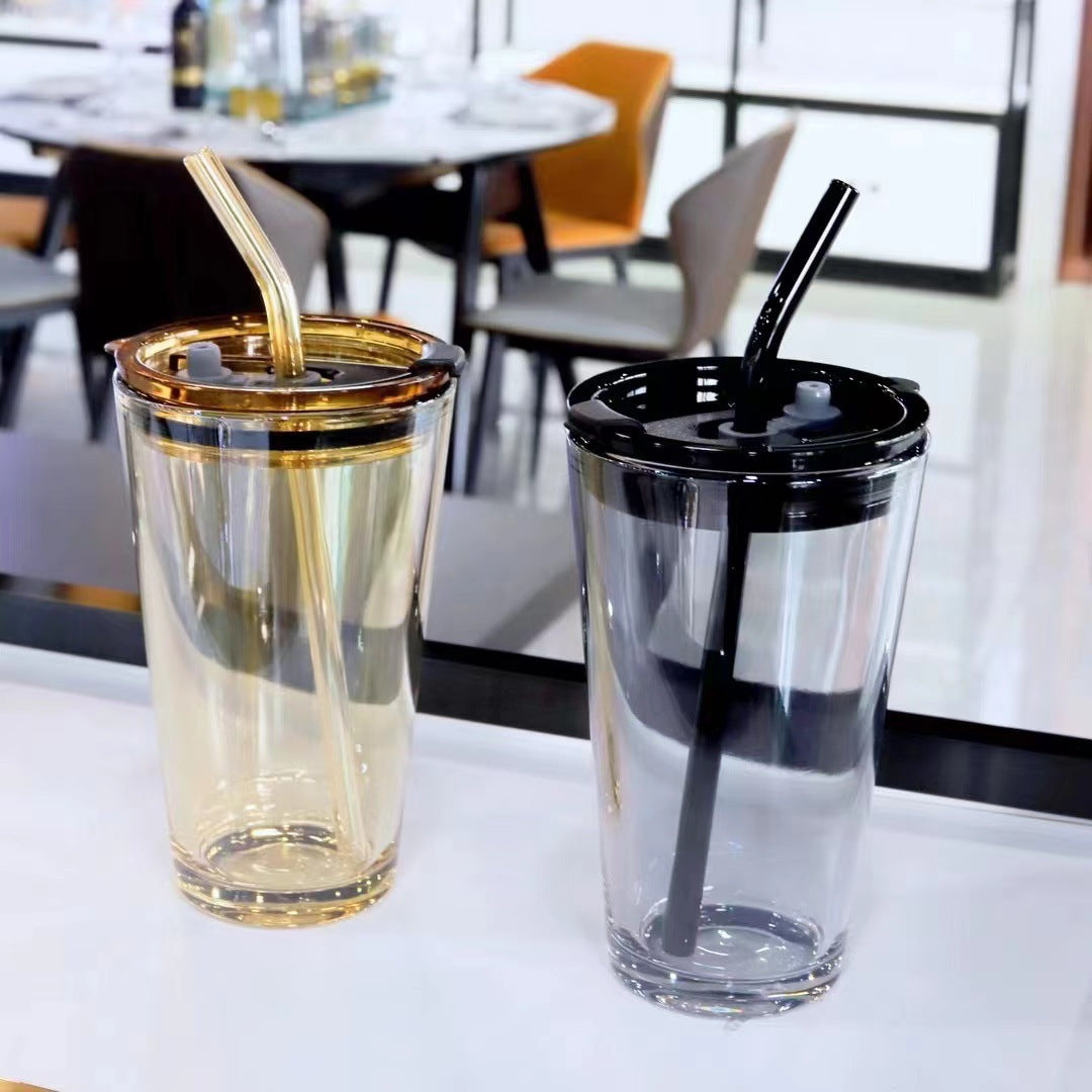 Damen Wiederverwendbarer Trinkbecher mit hochwertigem Silikonüberzug Karnz