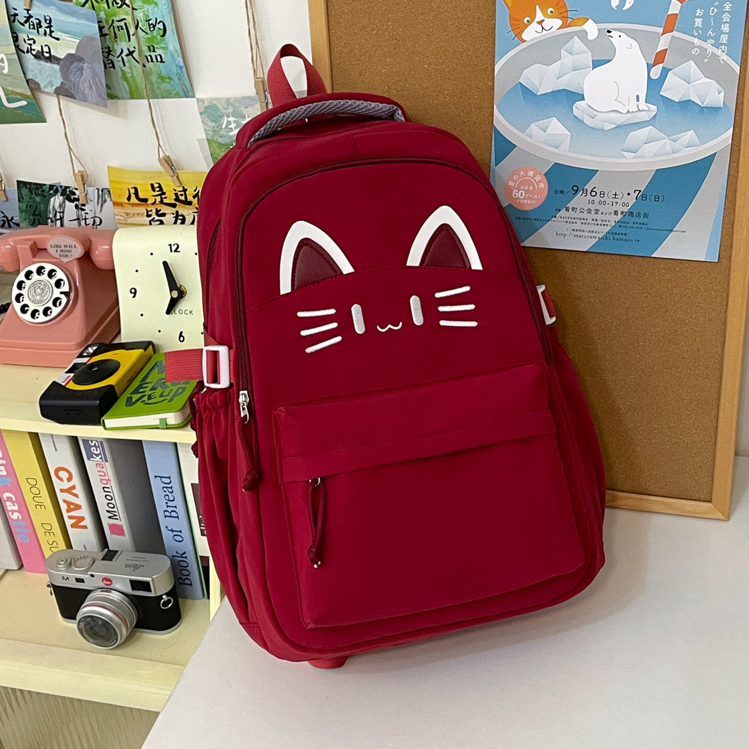 Verspielt katzenmotivierter Rucksack