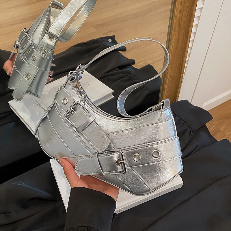 Stilvolle patentierte Leder-Schultertasche Karnz