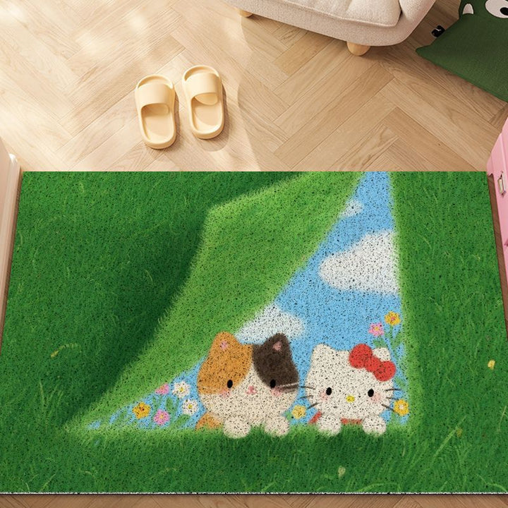 Cartoon Cat Bereichs-Teppich