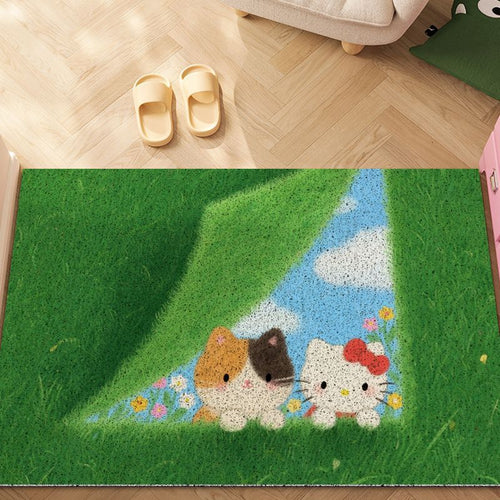 Cartoon Cat Bereichs-Teppich