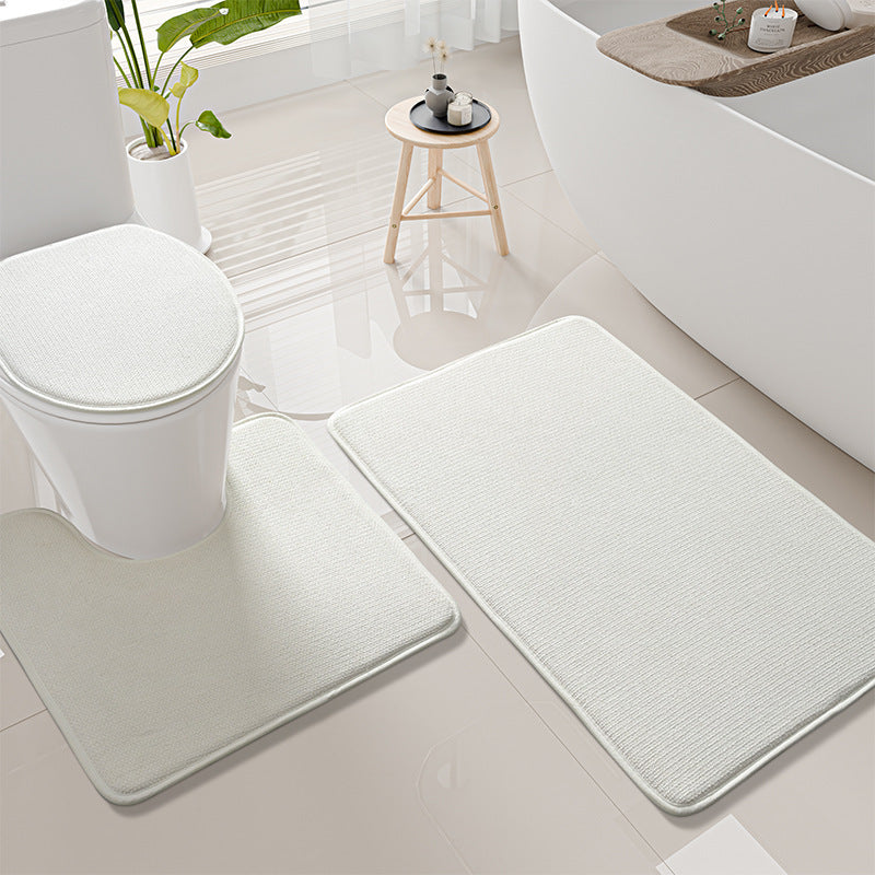Strukturierte rutschfeste Toilettenteppichset