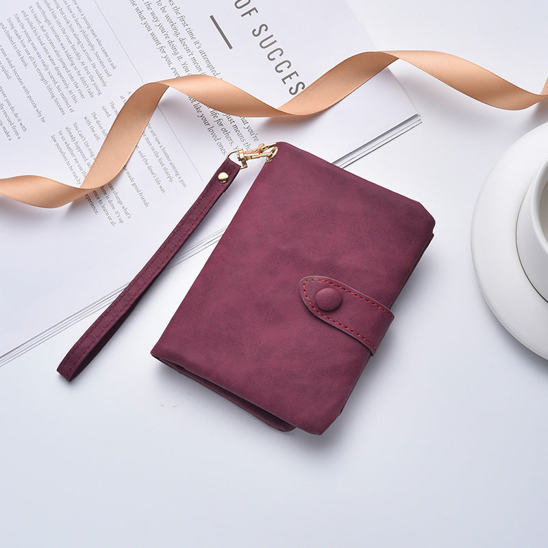 Kompakte Kunstleder Clutch Geldbörse Karnz