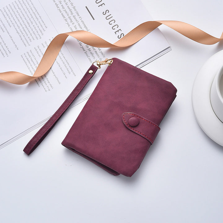 Kompakte Kunstleder Clutch Geldbörse Karnz