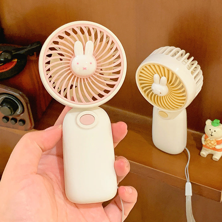 Tragbarer Mini Ventilator mit Niedlichem Hasenmotiv Karnz