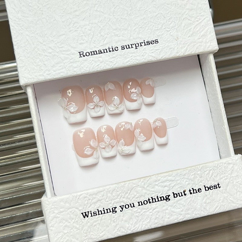 Romantisches Floral Drucknagelset