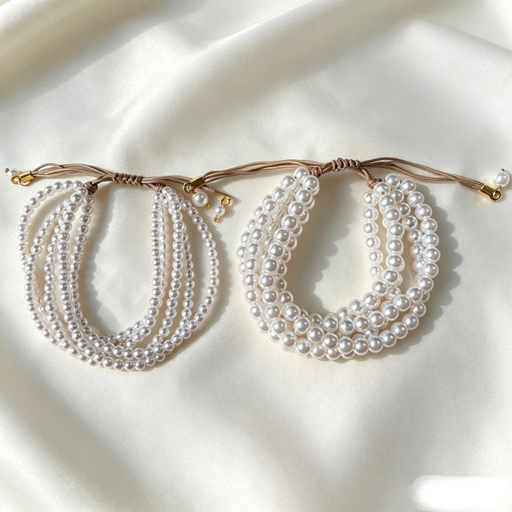 Mehrschichtige Perlenarmband Karnz