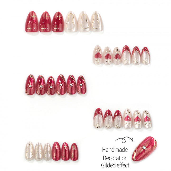 Elegantes Handgefertigtes Nagelkunstset