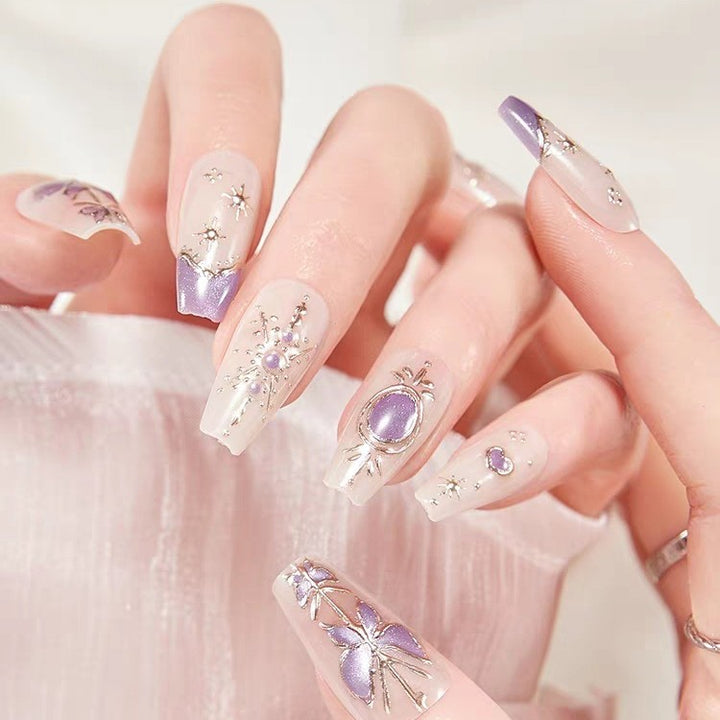 Künstlerische Press-On Nagelkunst Extensions Karnz