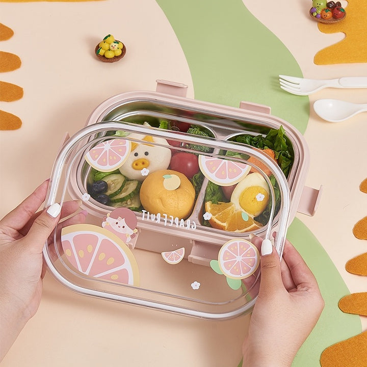 Spaß-Themen Doppelfach Lunchbehälter