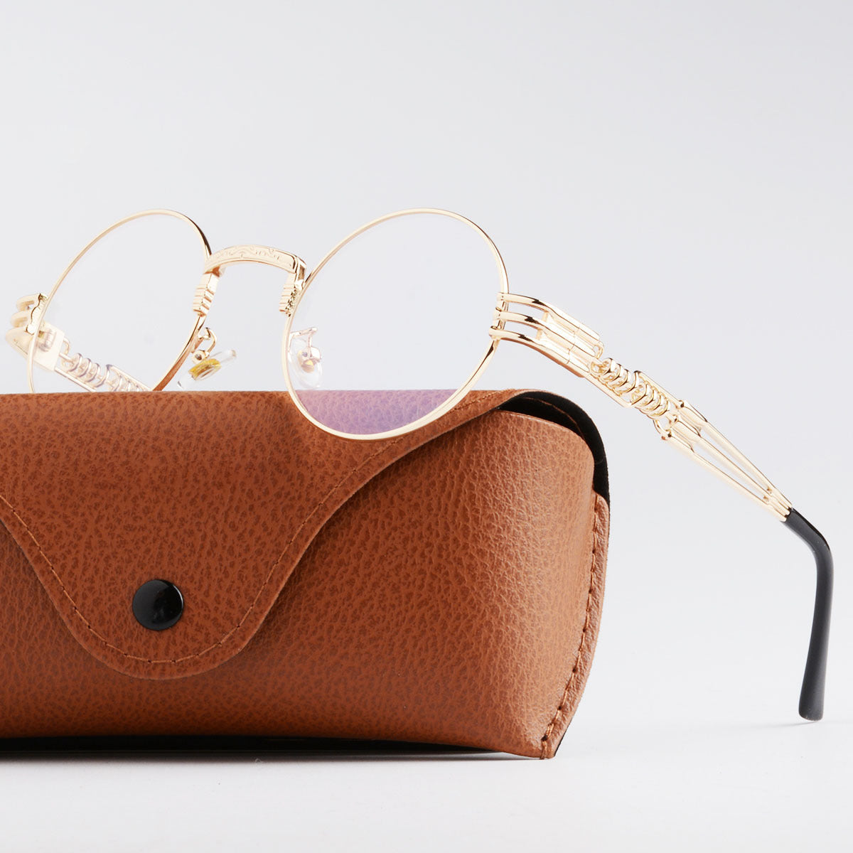 Damen Künstlerische Rundbrille Karnz