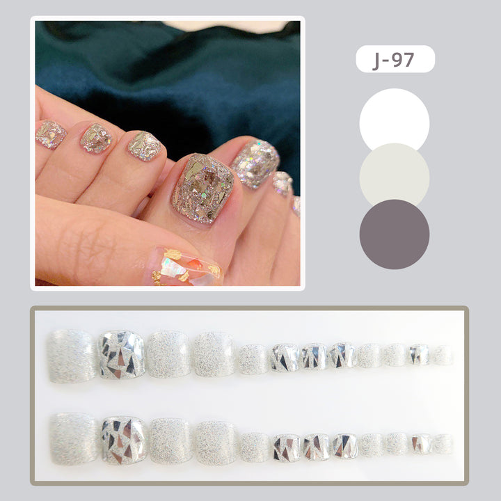 Premium Glitzernde Press-On Nagelkunst Set Karnz