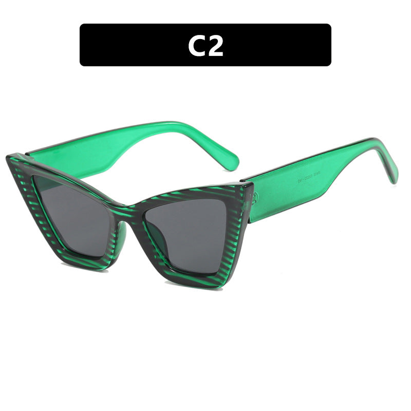Damen Cat-Eye Sonnenbrille mit eleganten Linse und UV-Schutz Karnz