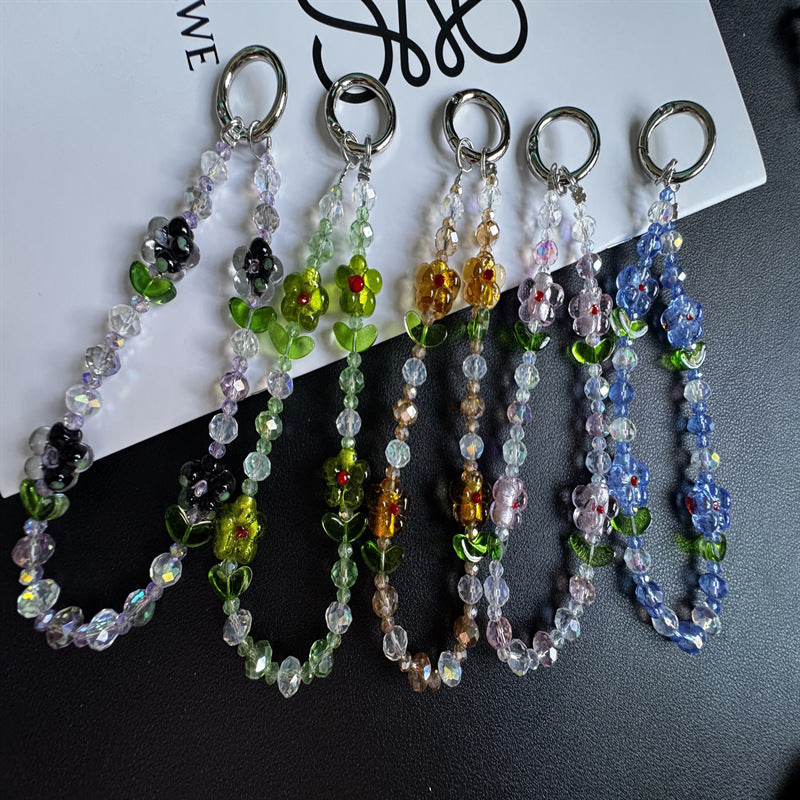 Floral Perlen Schlüsselanhänger Kette Karnz