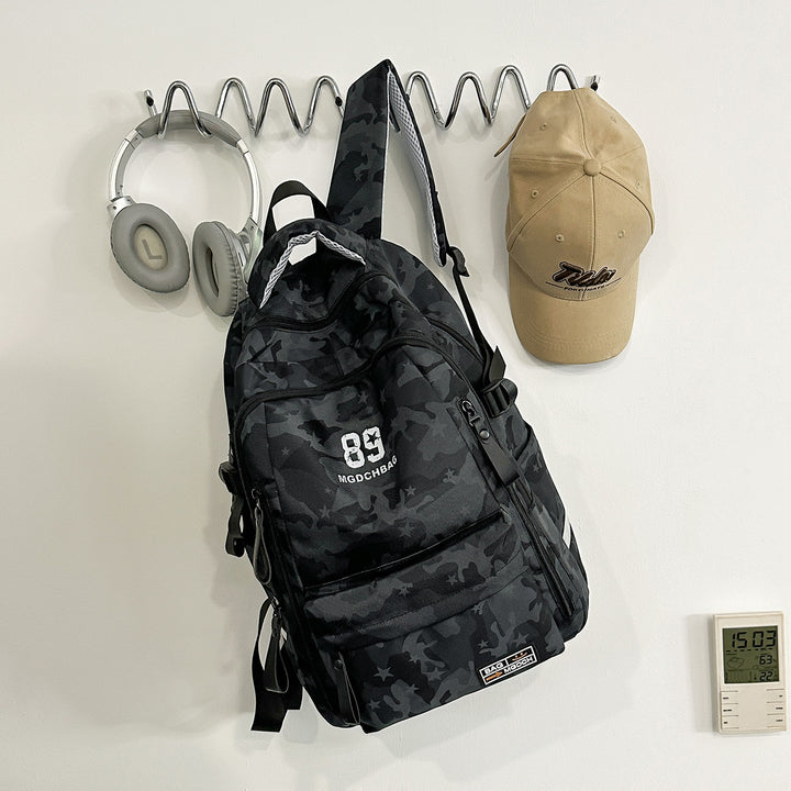 Vielseitiger Camouflage-Rucksack mit Multi-Taschen-Design Karnz