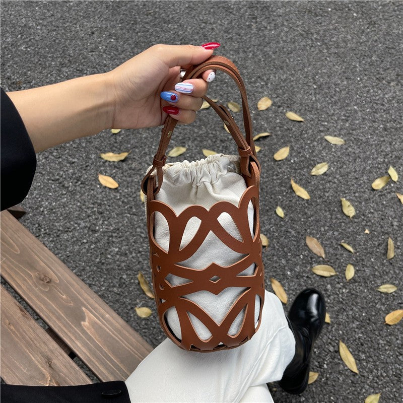 WoElegant gemusterte Kordelzugtasche Karnz