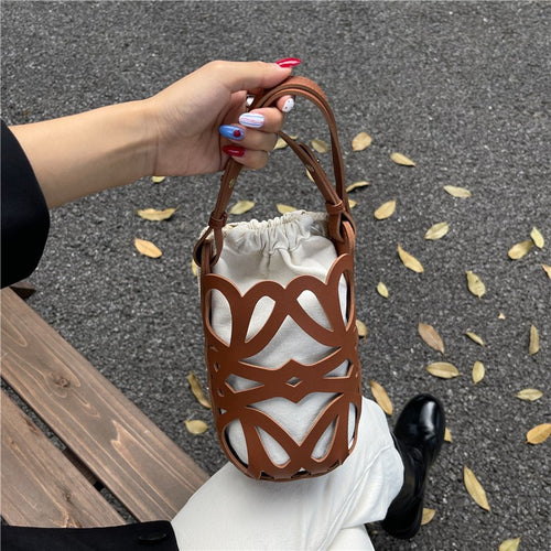 WoElegant gemusterte Kordelzugtasche Karnz