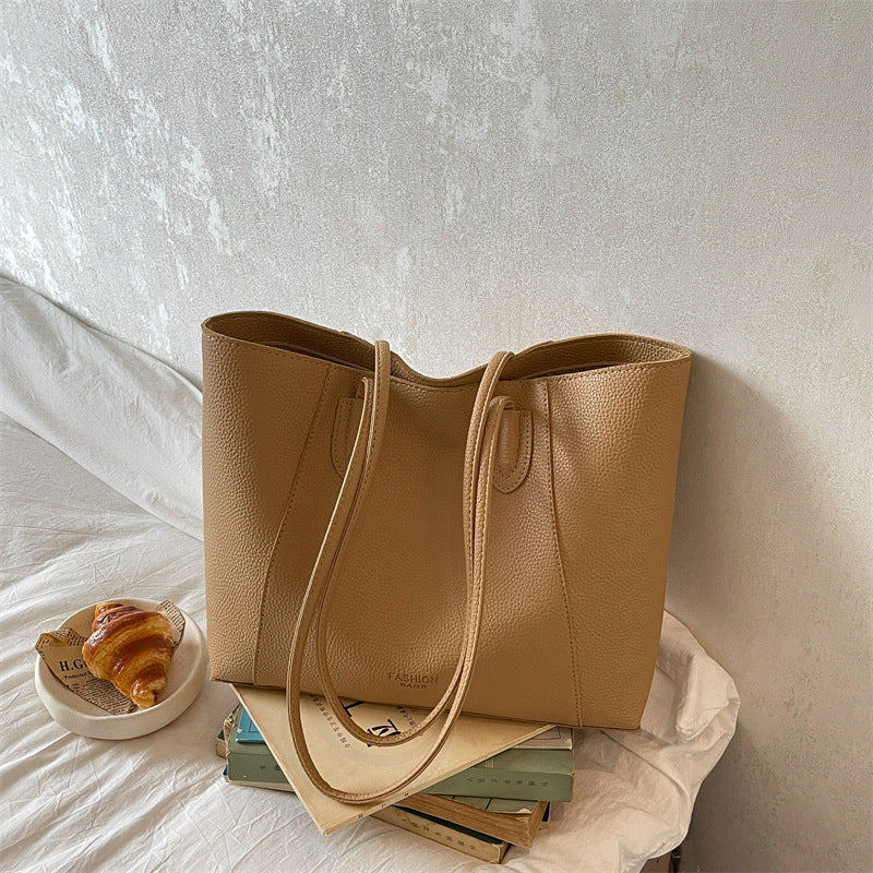 Moderner Minimalistischer Leder Tote