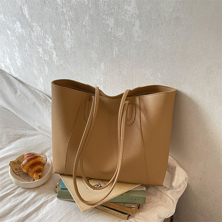 Moderner Minimalistischer Leder Tote