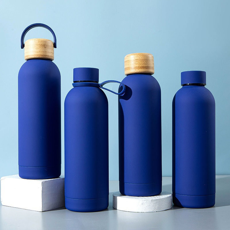 Damen stilvolle Edelstahl-Trinkflasche mit innovativem Verschluss Karnz