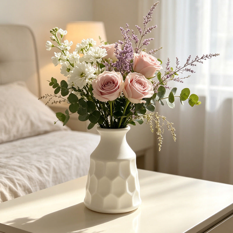 Wabenkissen Texturierte Dekorative Vase Karnz