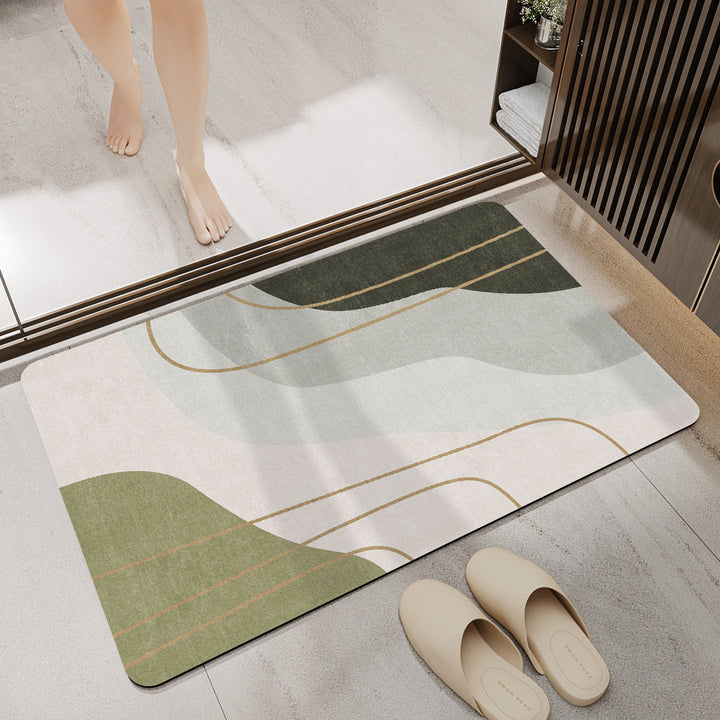Stylish Modern Badezimmermatte Karnz