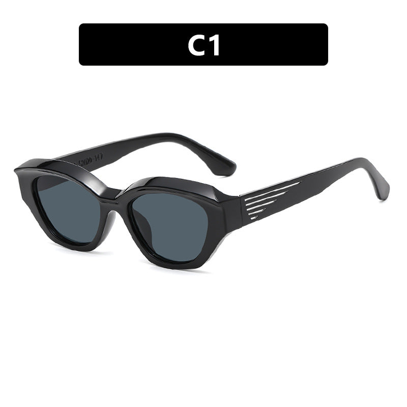 Damen Cat-Eye Sonnenbrille mit markantem Rahmen und UV-Schutz Karnz