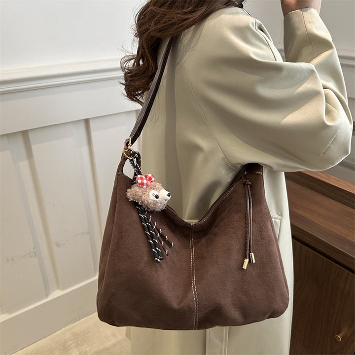 Weiche Wildleder Hobo-Handtasche Karnz