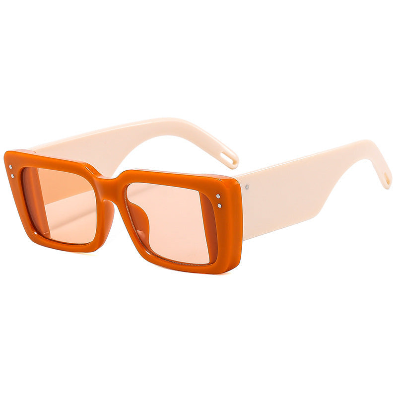 Damen Modische quadratische Sonnenbrille mit eleganter Rahmenstruktur Karnz