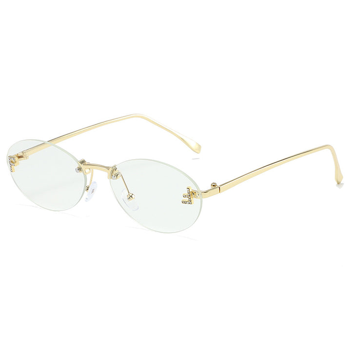 Elegante vintage-inspirierte ovale Sonnenbrillen