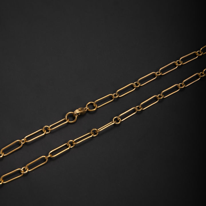 Elegante offene Gliederkette Halskette Karnz