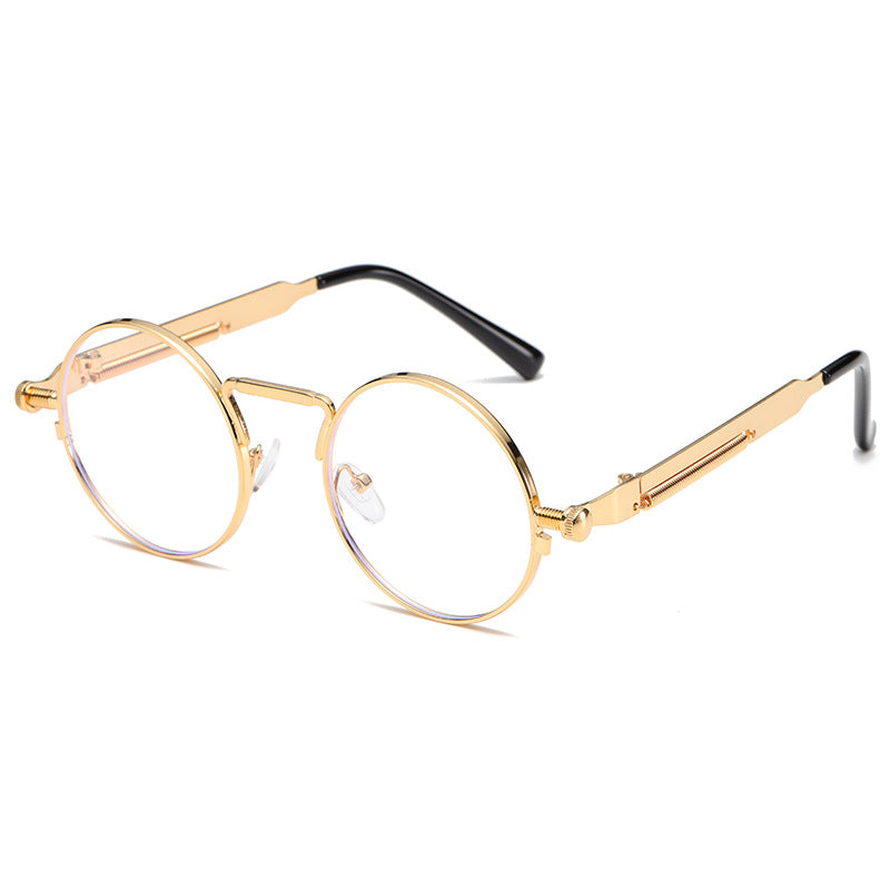 Damen Modische runde Sonnenbrille mit präzisem Metallrahmen Karnz