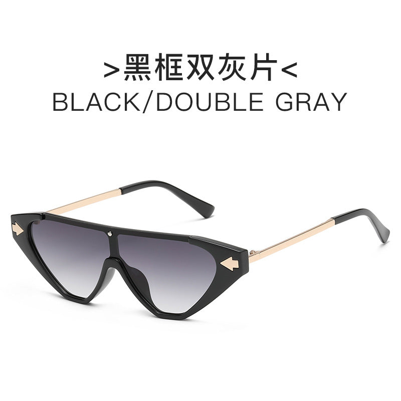 Damen futuristische Sonnenbrille mit markantem Design Karnz