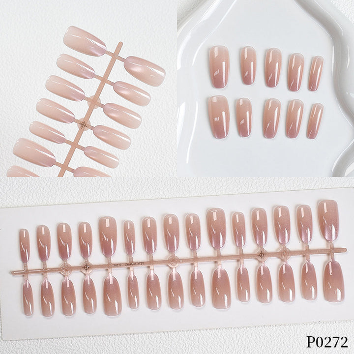 Gradient Shimmer Press-On Nagelkunst Karnz