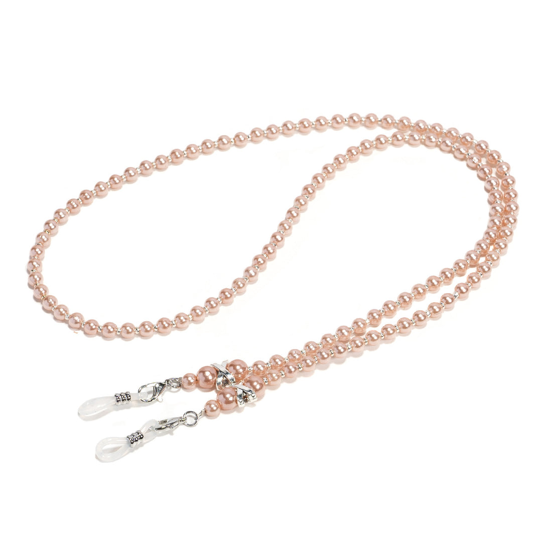 Elegante Kunstperlen Brillen Kette Karnz