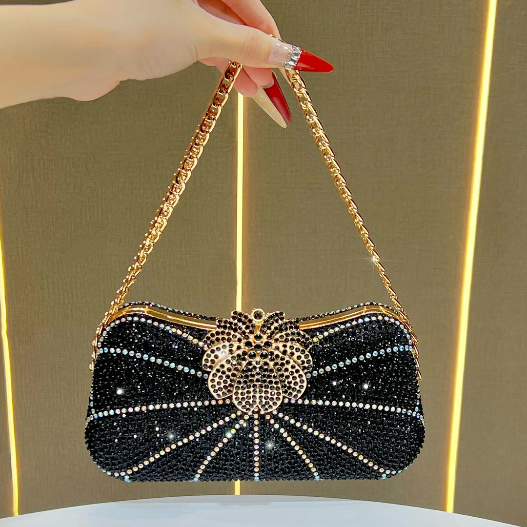 Rhinestone-besetzte Abendtasche
