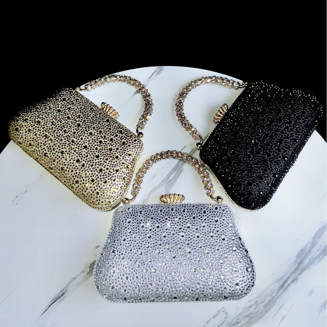 Elegante Handtasche mit Strassverzierungen