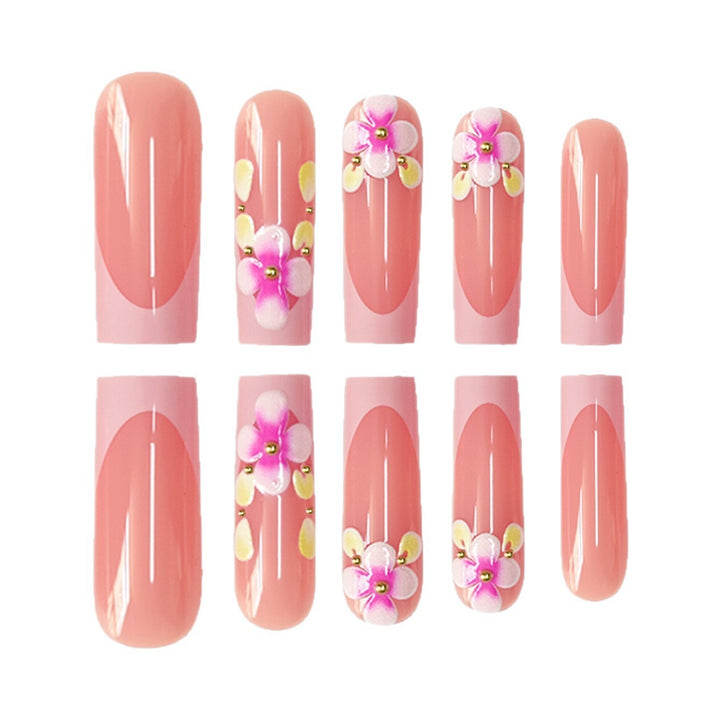 Blumenmuster Nagelspitzen Karnz