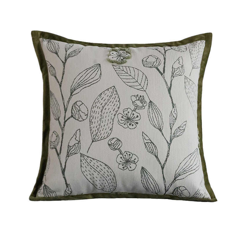 Dekoratives Kissen mit botanischem Design