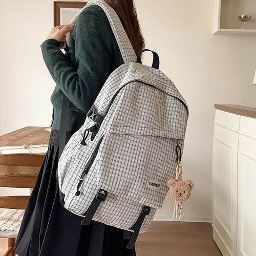 Stylischer Gittermuster-Rucksack Karnz