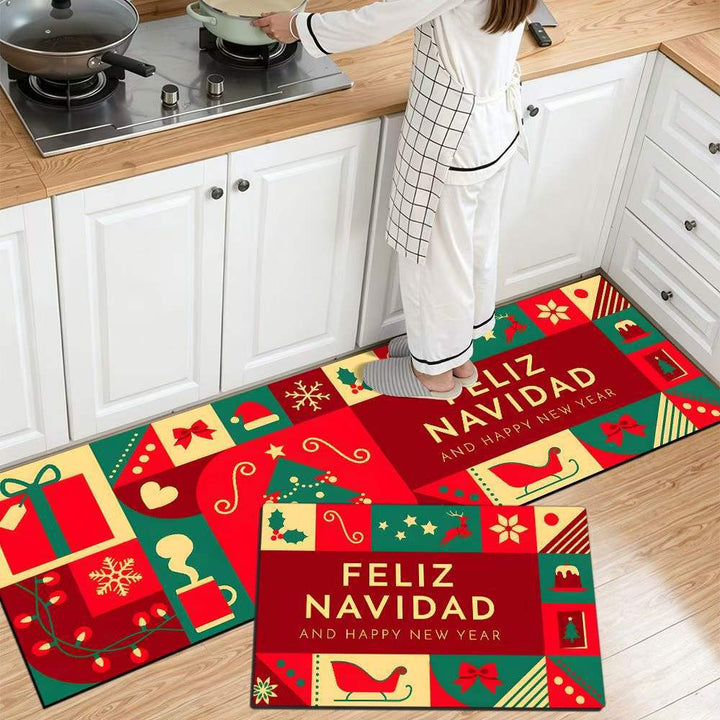 Festliche Weihnachts Küchenmatte Karnz