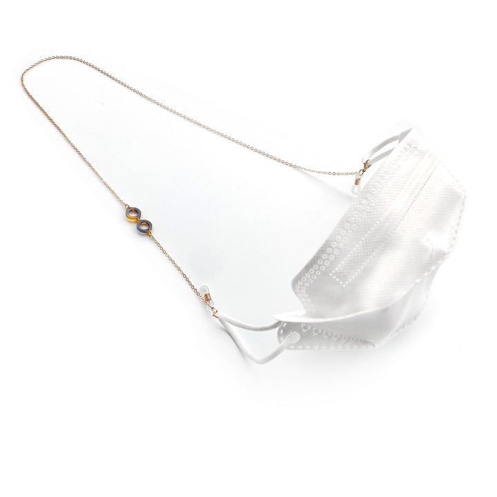 Elegante Brillen Kette mit dekorativen Gliedern Karnz