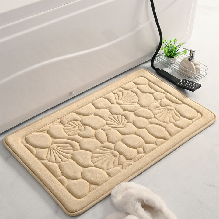 Textured Muschel Badematte
