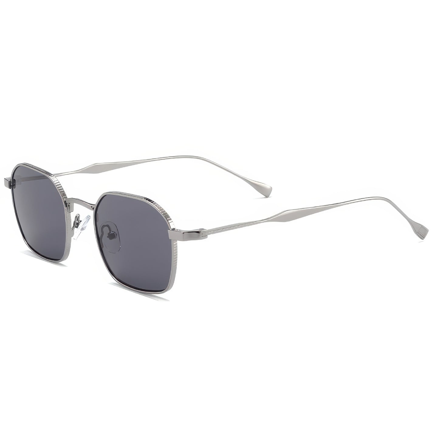 Damen modische Sonnenbrille im eleganten quadratischen Design mit hochwertigem Metallrahmen Karnz
