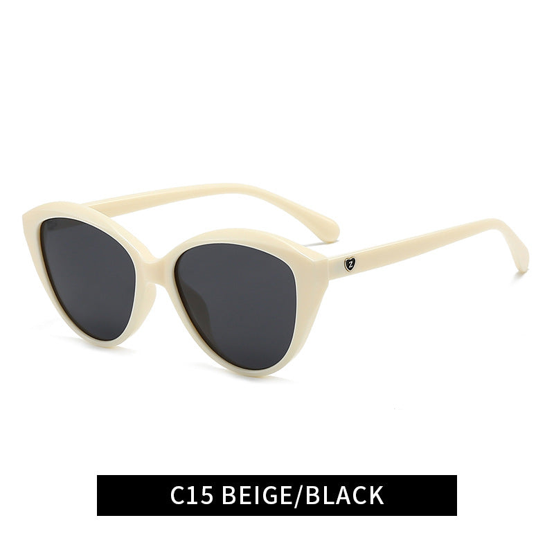Damen Cat-Eye Sonnenbrille mit modischem und robustem Rahmen Karnz