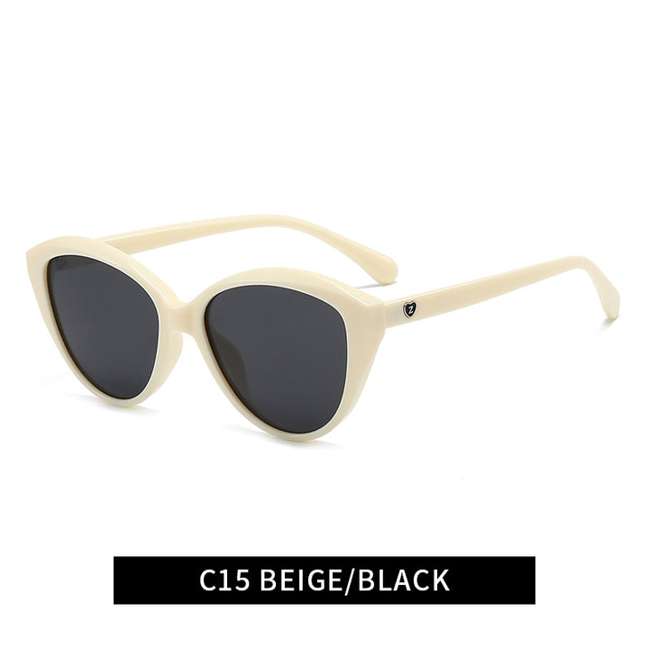 Damen Cat-Eye Sonnenbrille mit modischem und robustem Rahmen Karnz