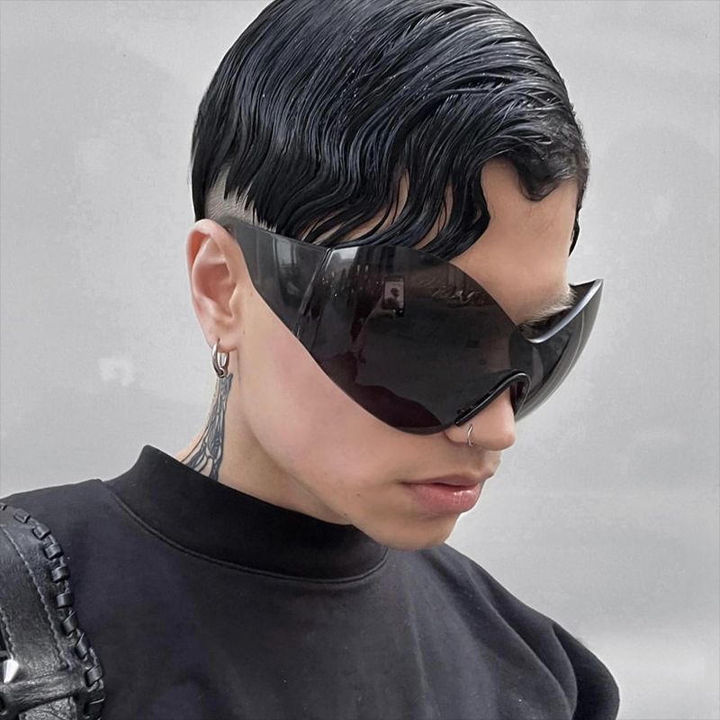 Damen futuristische Sonnenbrille Karnz