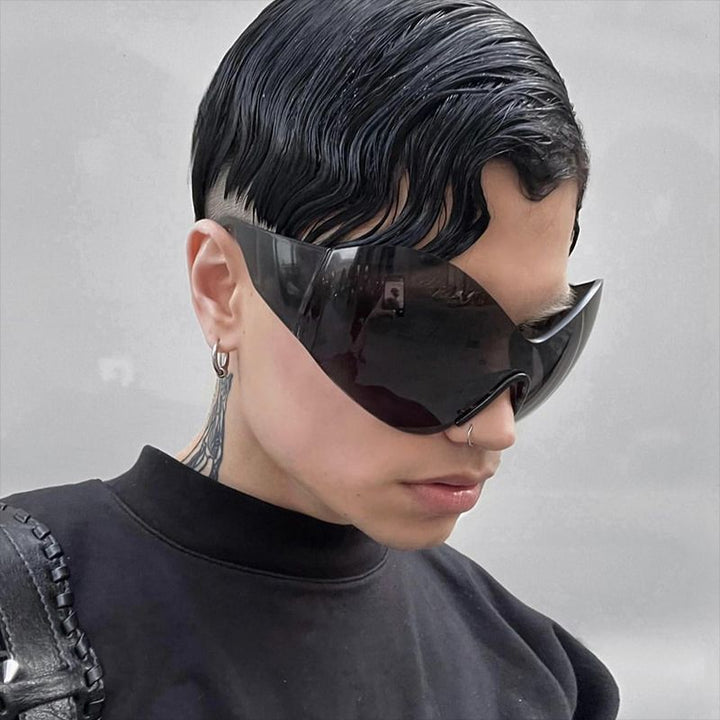Damen futuristische Sonnenbrille Karnz