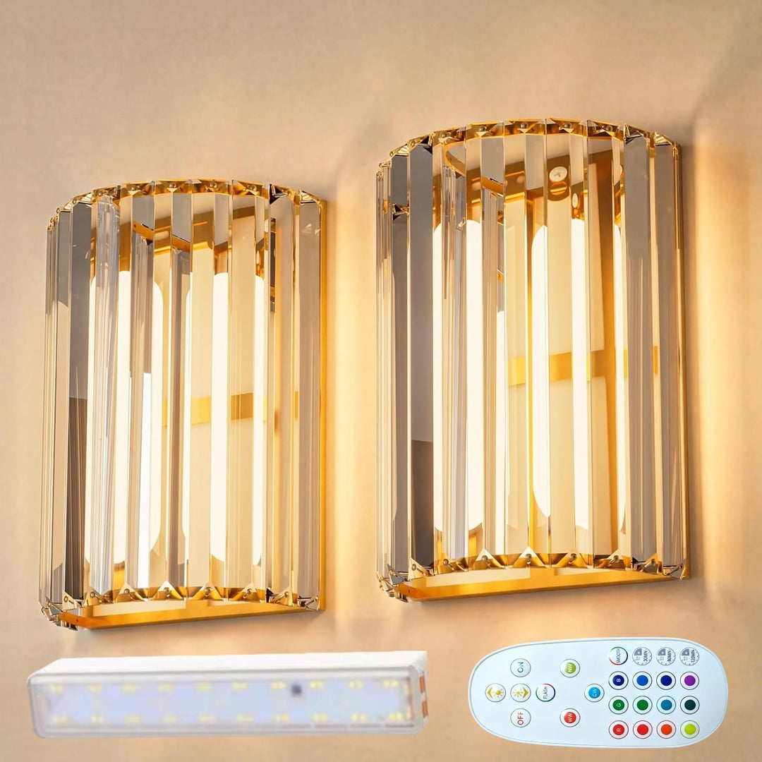 Elegante Kristall Wandlampe